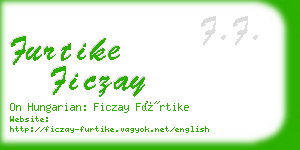 furtike ficzay business card